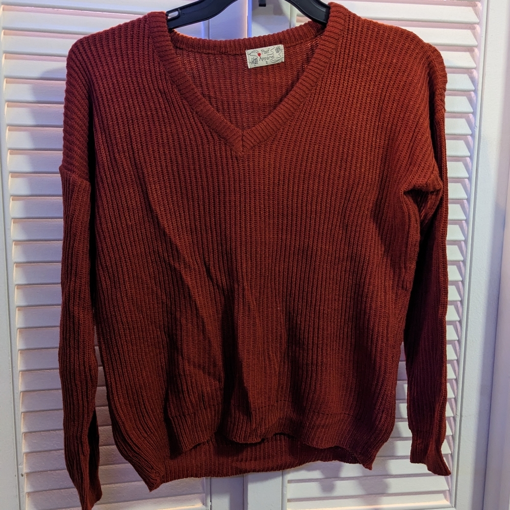 Rust Knit Sweater